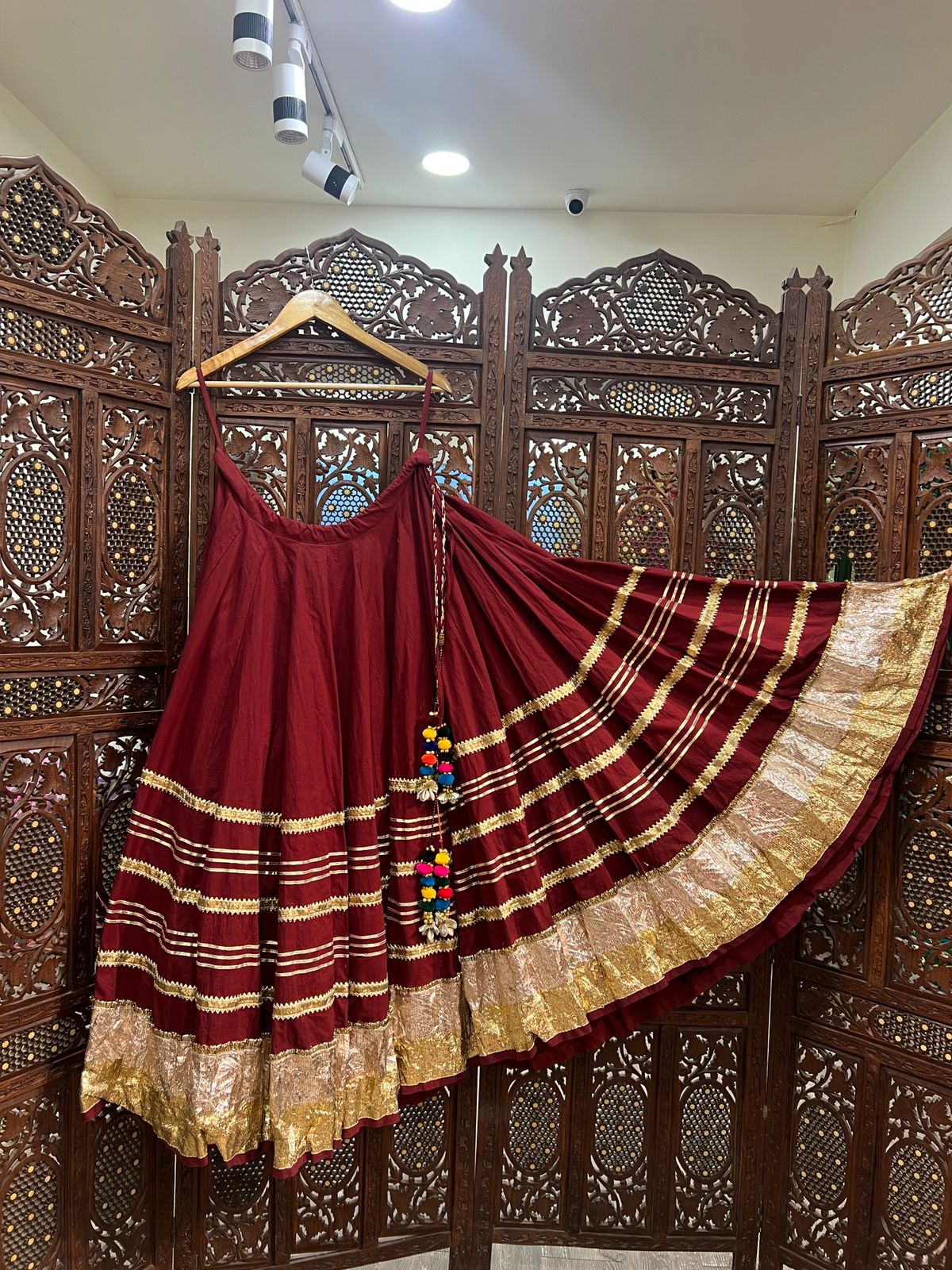 Maroon Gradation Skirt