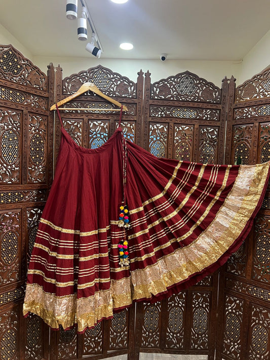 Maroon Gradation Skirt