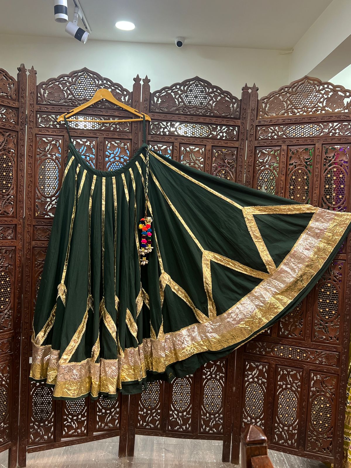 Green Cotton Skirt