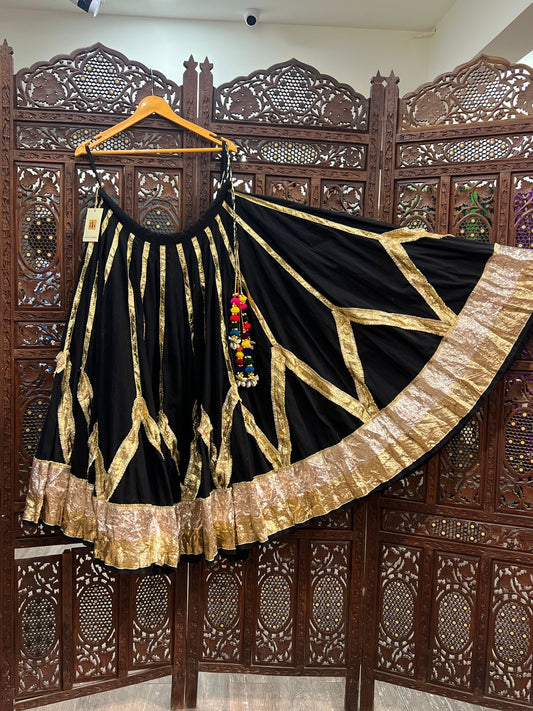 Black Cotton Skirt