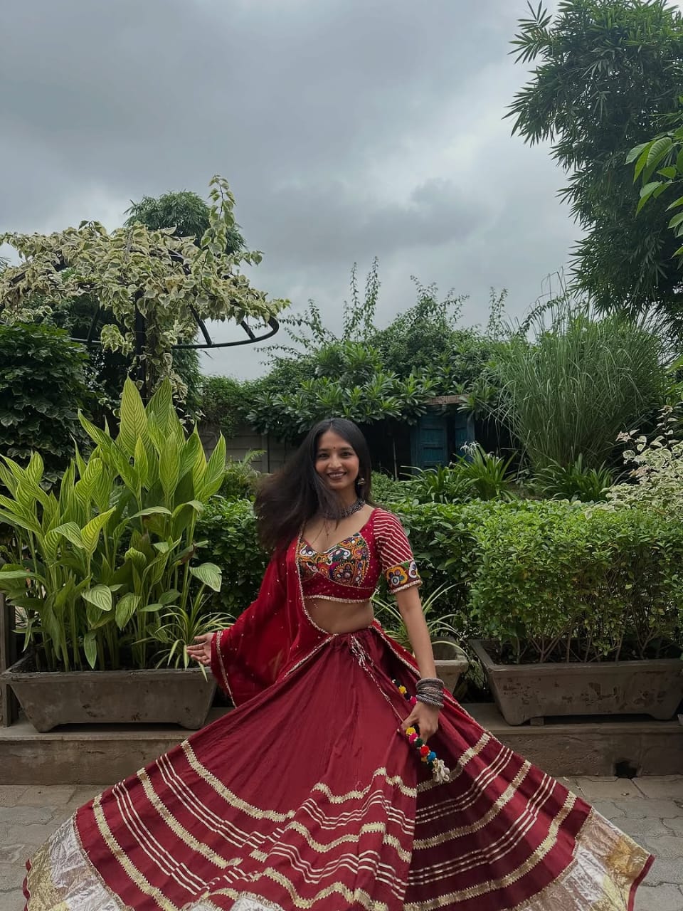 Maroon Lehenga Set