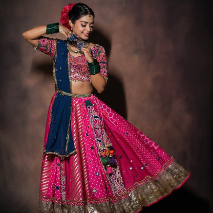 Pink Heavy Lehenga Set