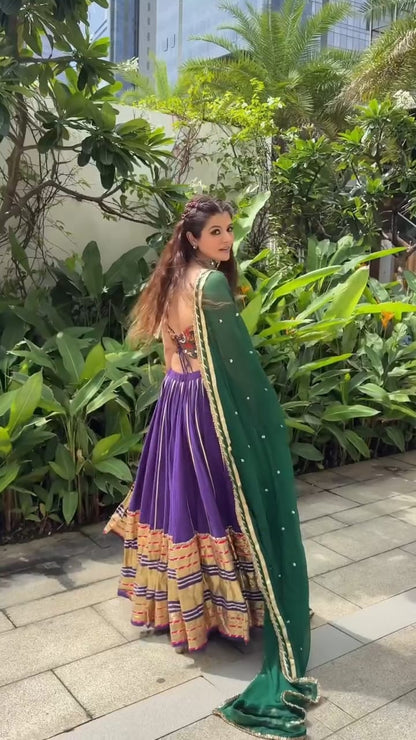 Purple Leheriya Gradation Set