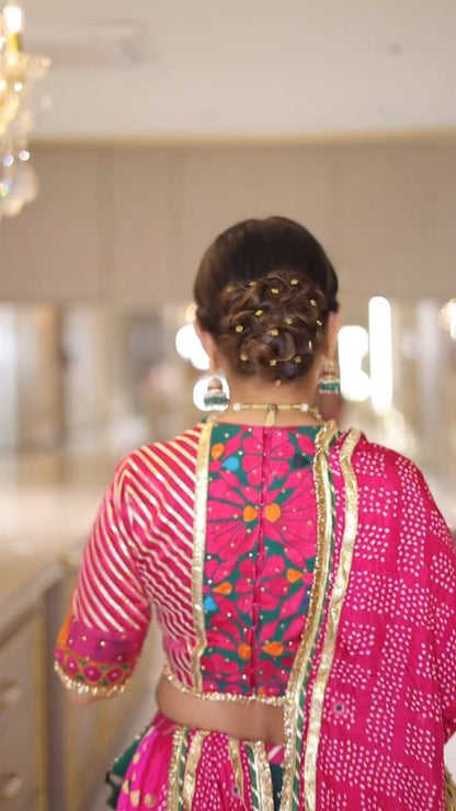Roopal Pink Lehenga Set
