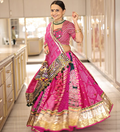 Roopal Pink Lehenga Set