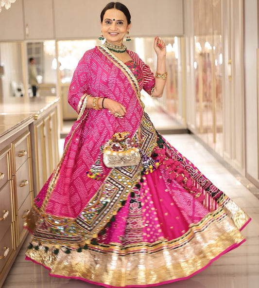 Roopal Pink Lehenga Set