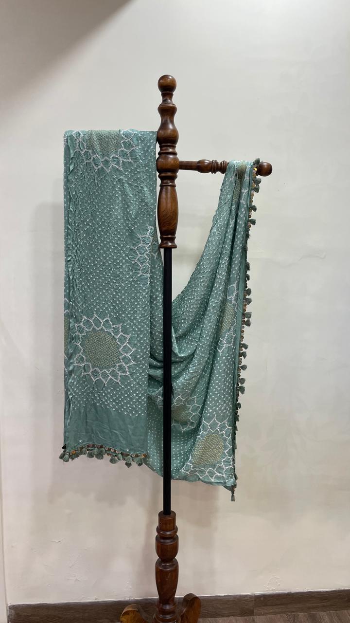 Sea Green Suraj Mukhi Dupatta
