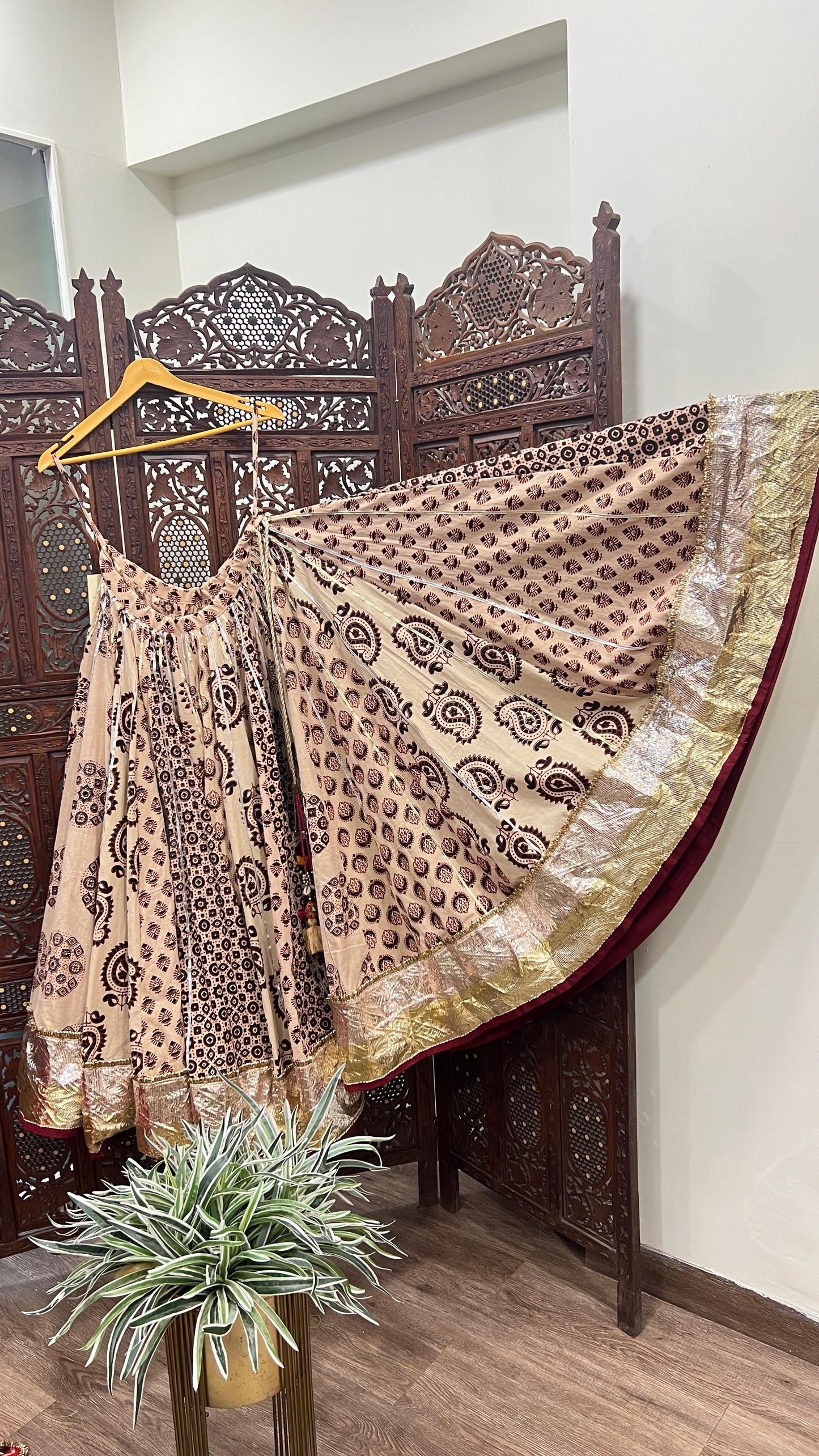 Ajrakh Gamthi Skirt