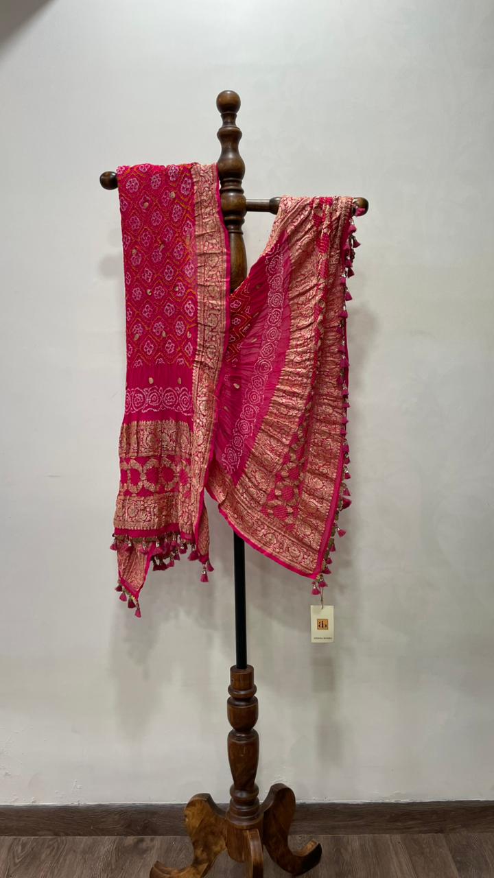 Banarasi Bandhani Dupatta - Anjanase