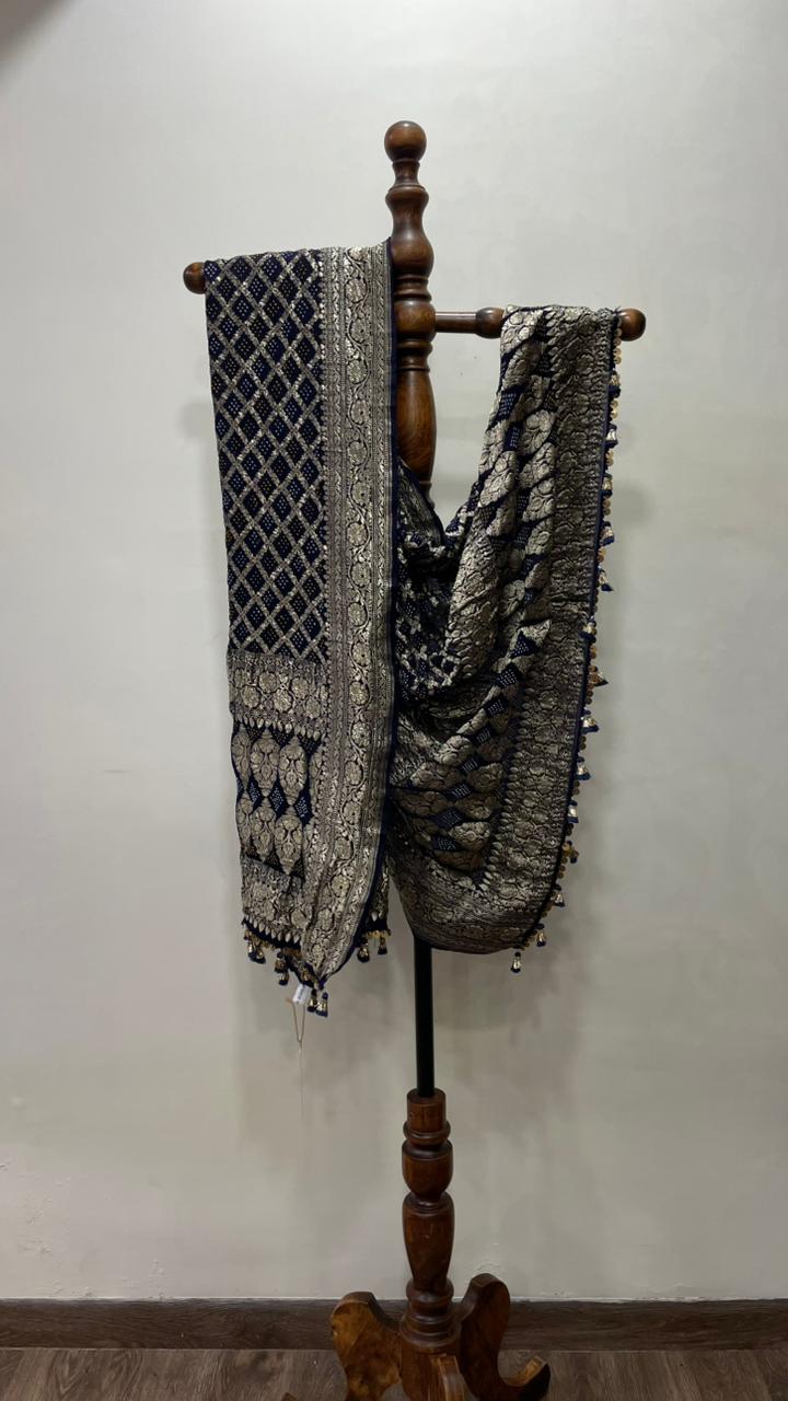 Banarasi Bandhani Dupatta - Anjanase