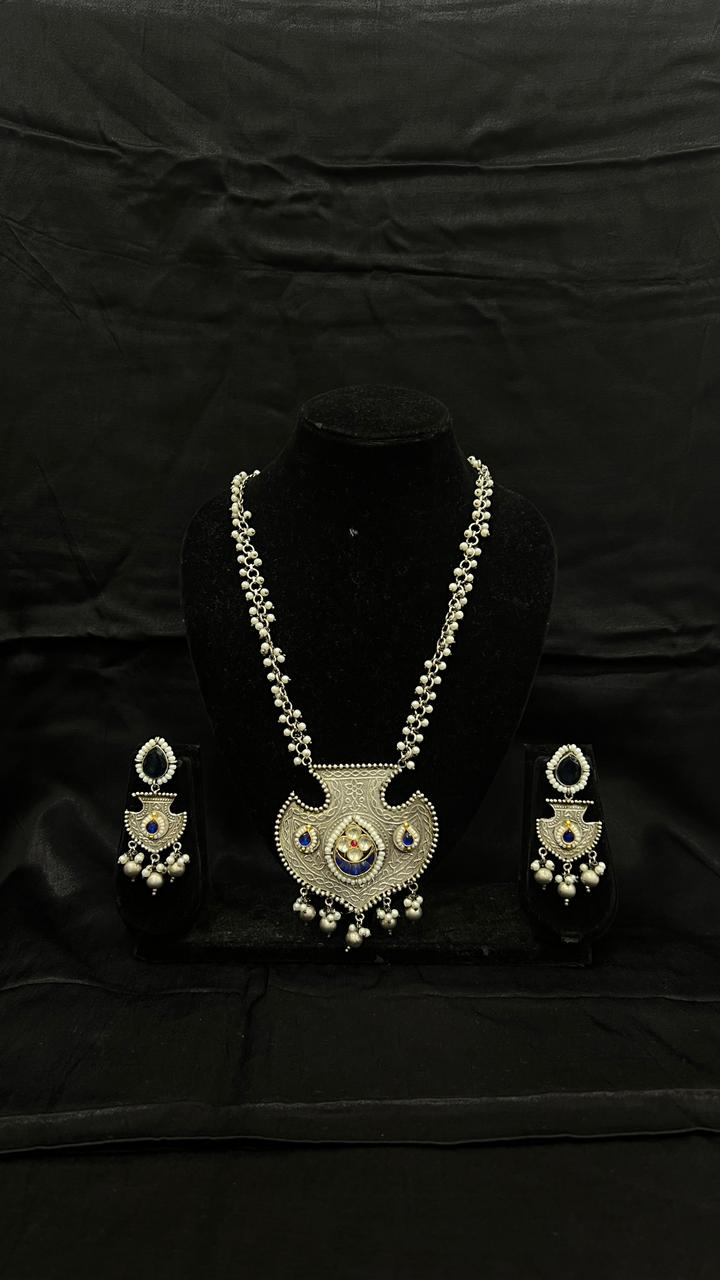 Oxidised Necklace - Anjanase