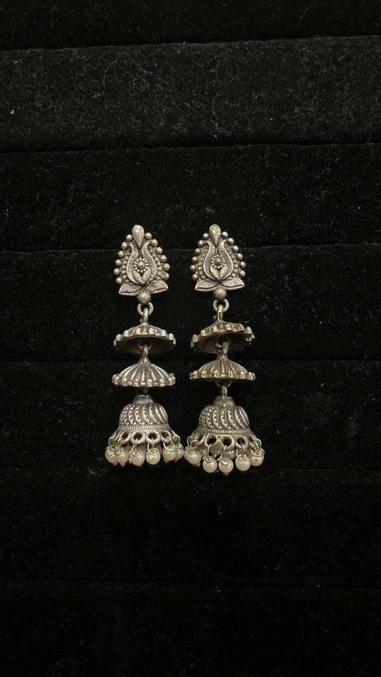 Oxidised Earring - Anjanase