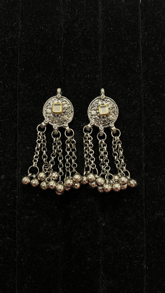 Oxidised Earring - Anjanase