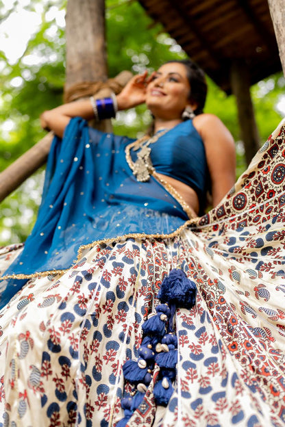 Modal Multikali Lehenga Set - Anjanase