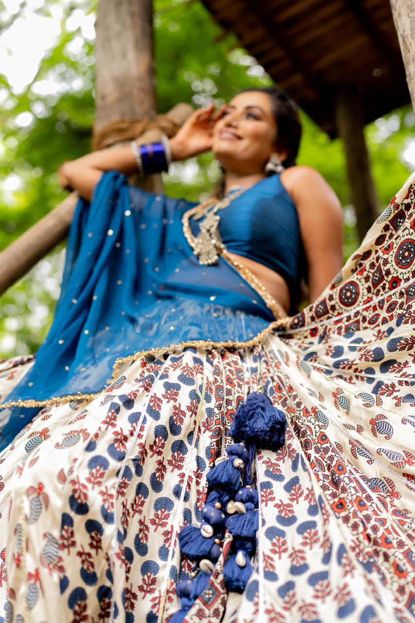 Ajrakh Modal Skirt - Anjanase
