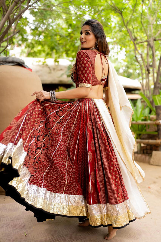 Maroon Black Blouse - Anjanase