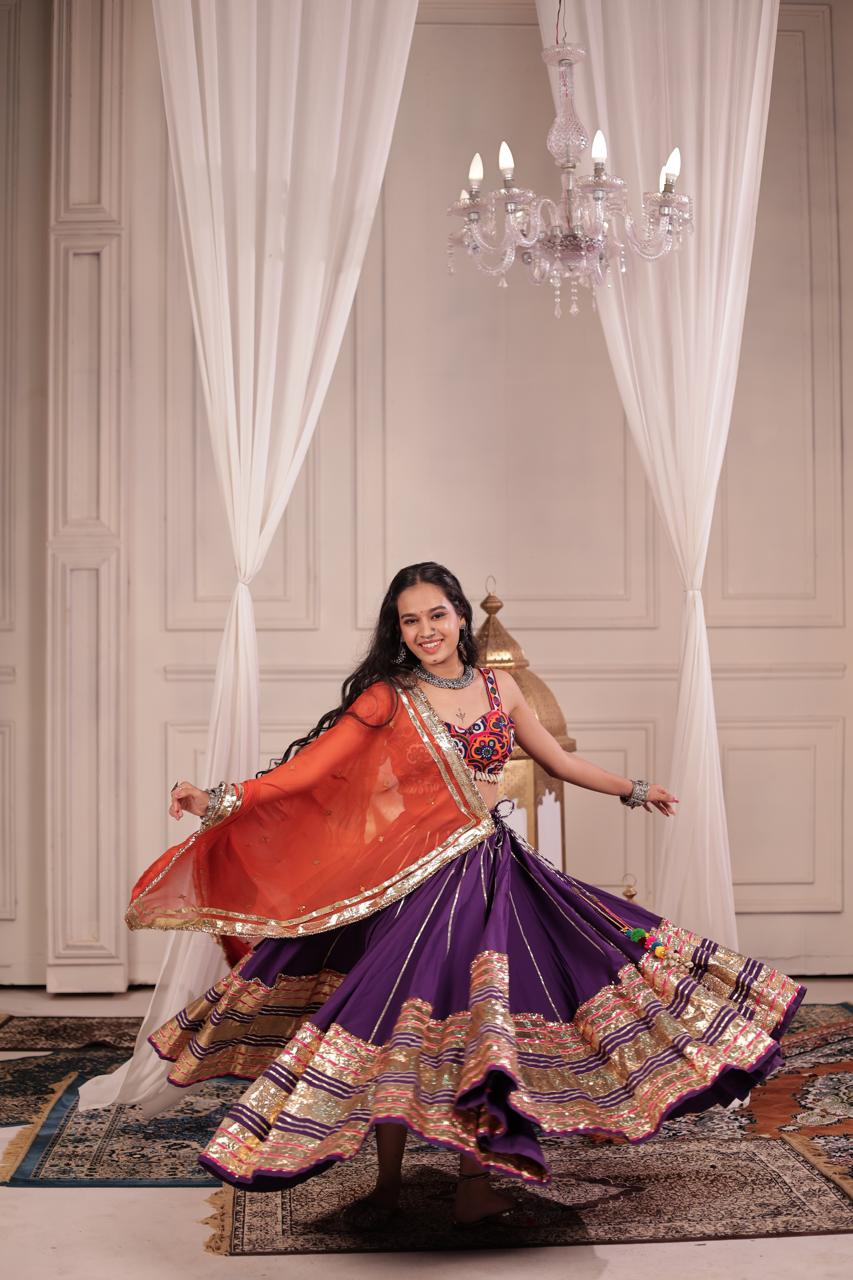 Purple Lehenga Set - Anjanase