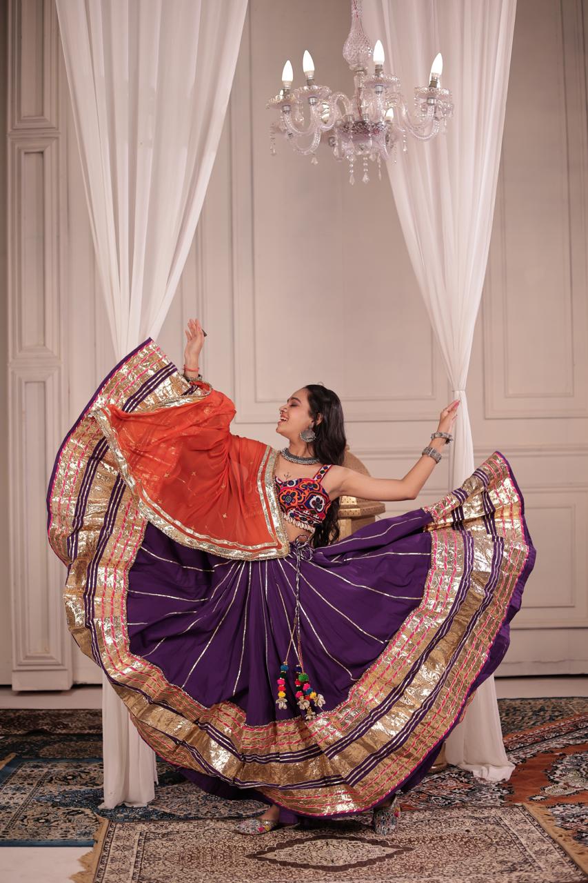Purple Lehenga Set - Anjanase