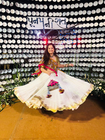 Ankita White Lehenga Set - Anjanase