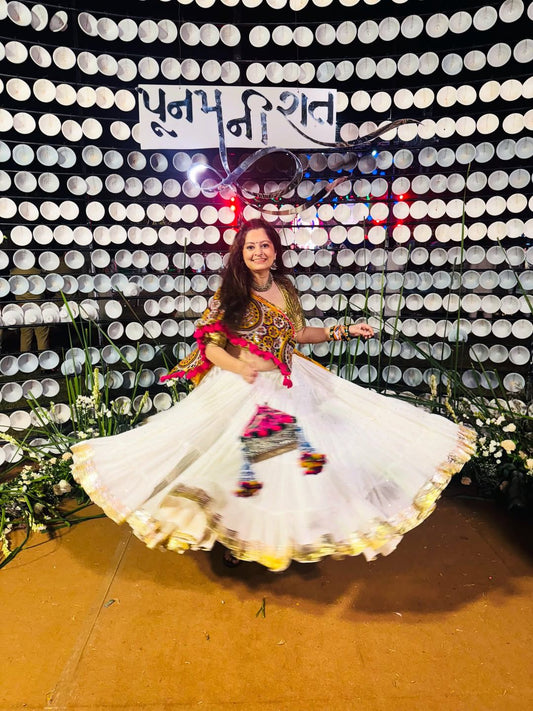 Ankita White Lehenga Set - Anjanase