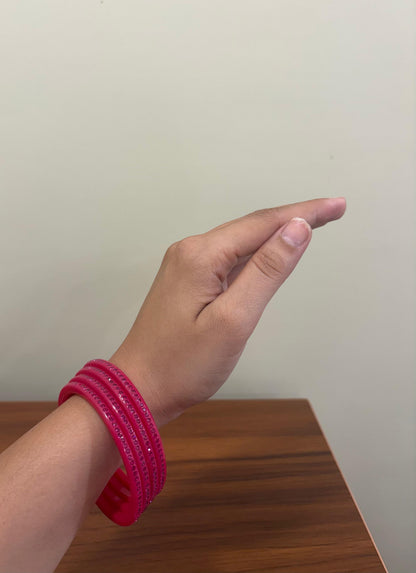 Rani Pink Diamond Bangles ( Set of 4 )