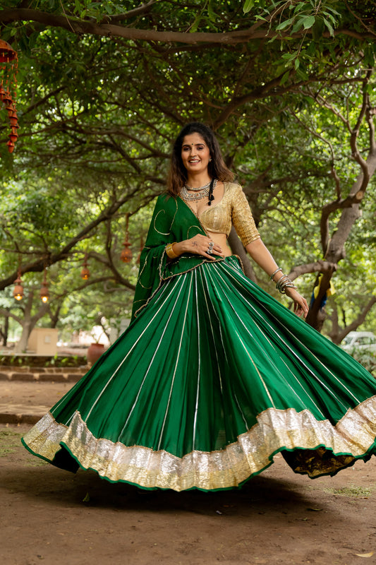 Green Spun Skirt