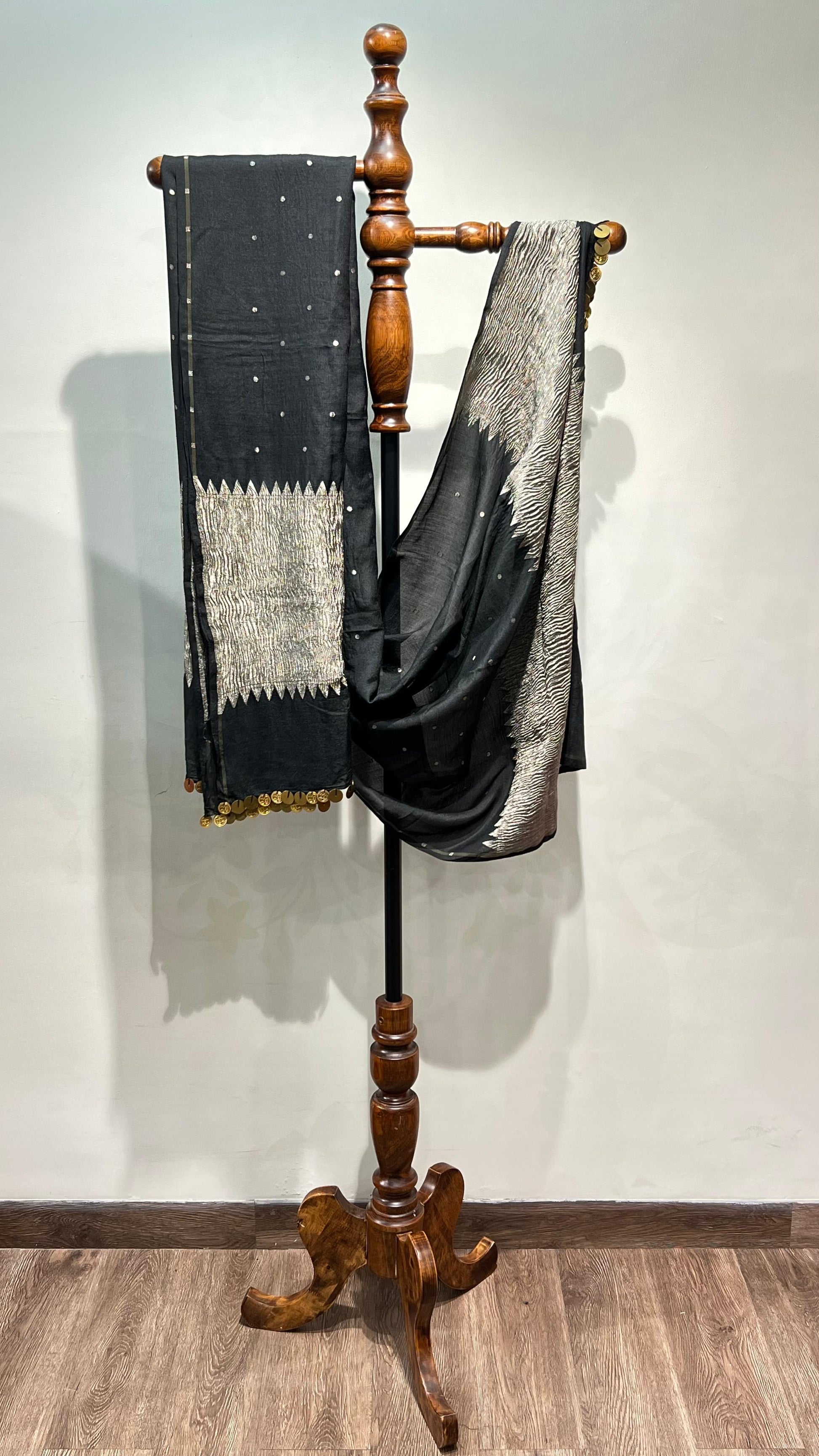 black muga dupatta