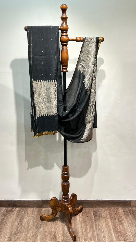 black muga dupatta
