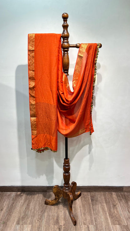 Rust Muga Dupatta
