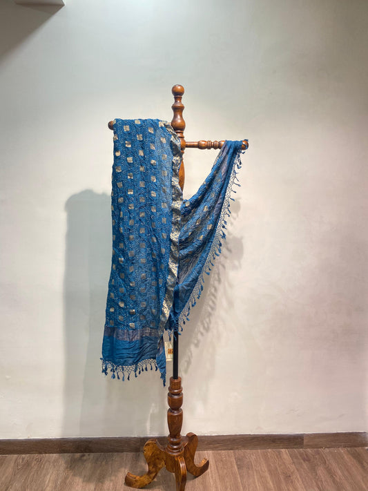 Teal Muga Dupatta