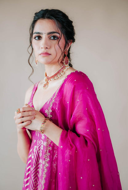 Rukmini Vasanth Anarkali Set