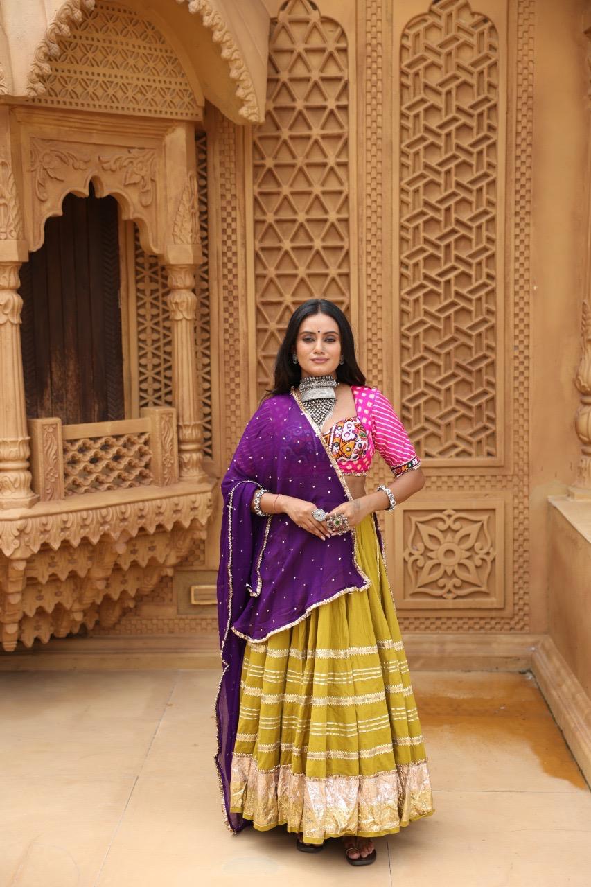 Green Lehenga Set - Anjanase
