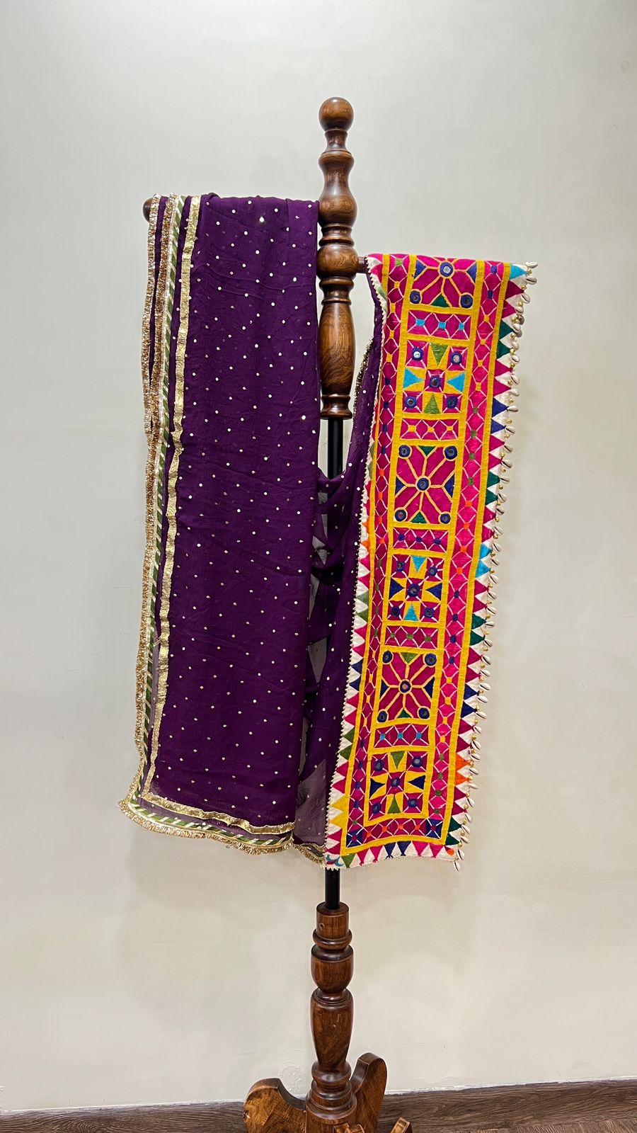 Chiffon With Patchwork Dupatta