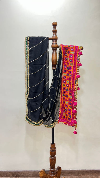 Chiffon With Patchwork Dupatta