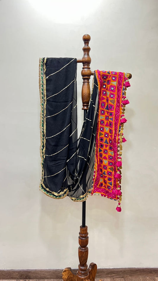 Chiffon With Patchwork Dupatta