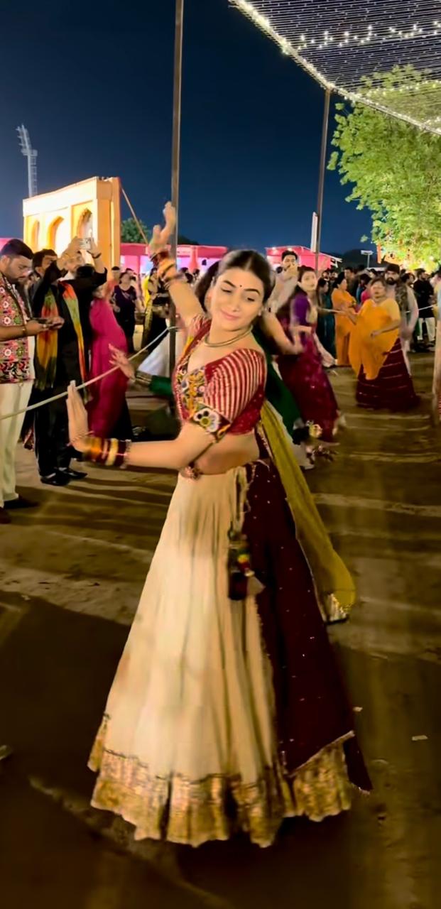 Virali Maroon white lehenga set