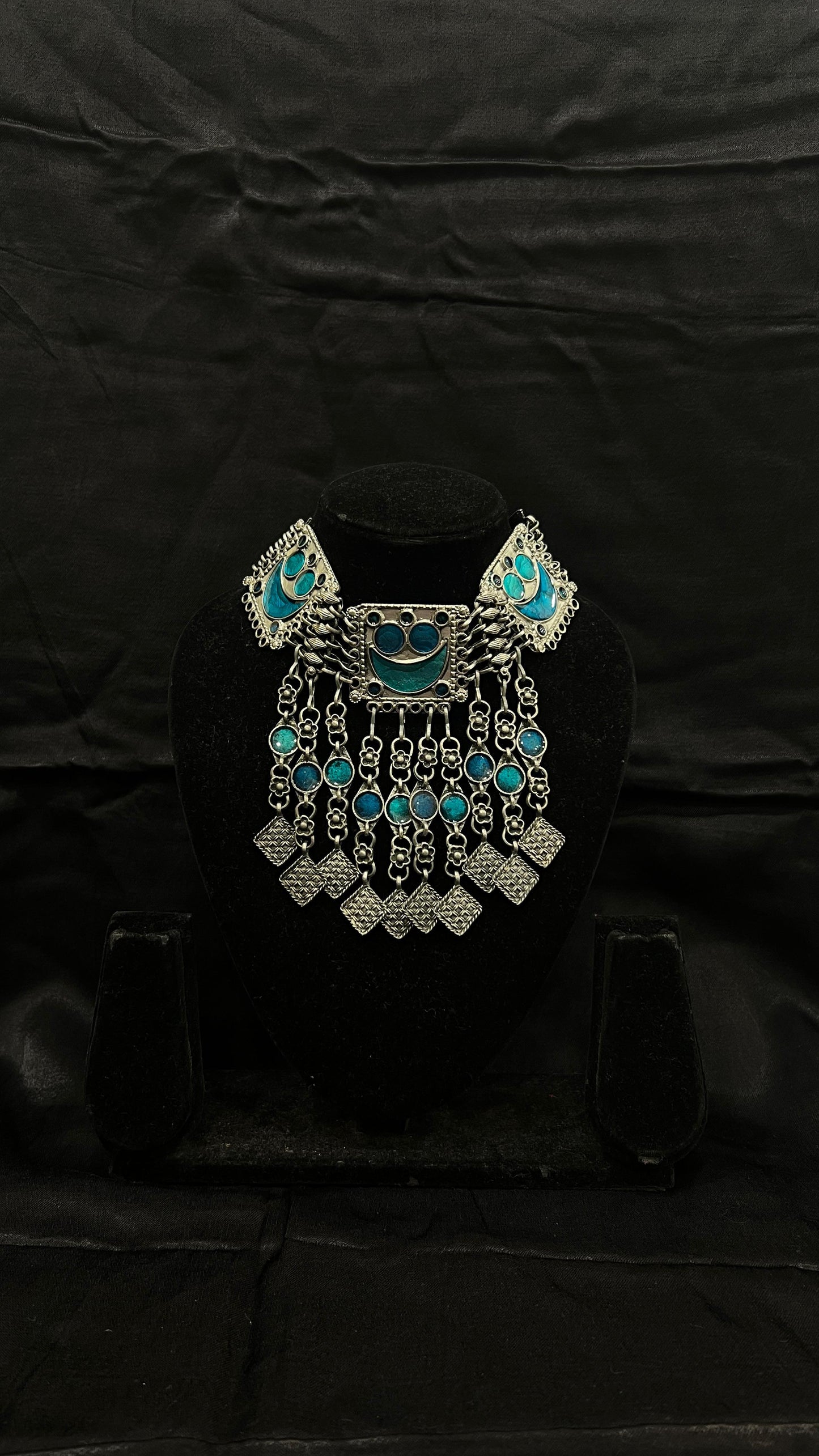 Oxidised Necklace - Anjanase