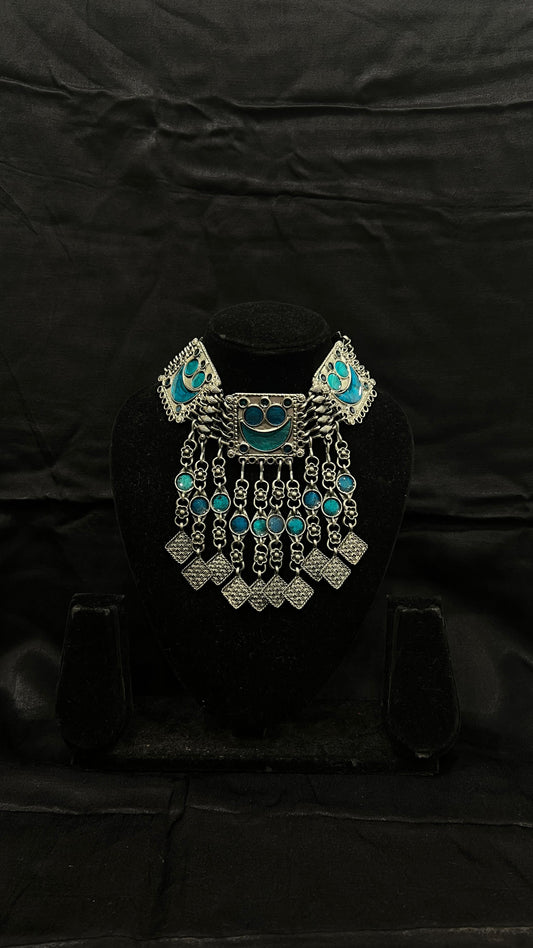 Oxidised Necklace - Anjanase