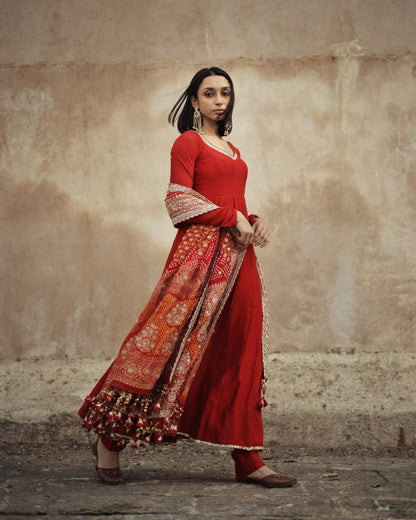 Sohini dutta - Reva Anarkali set