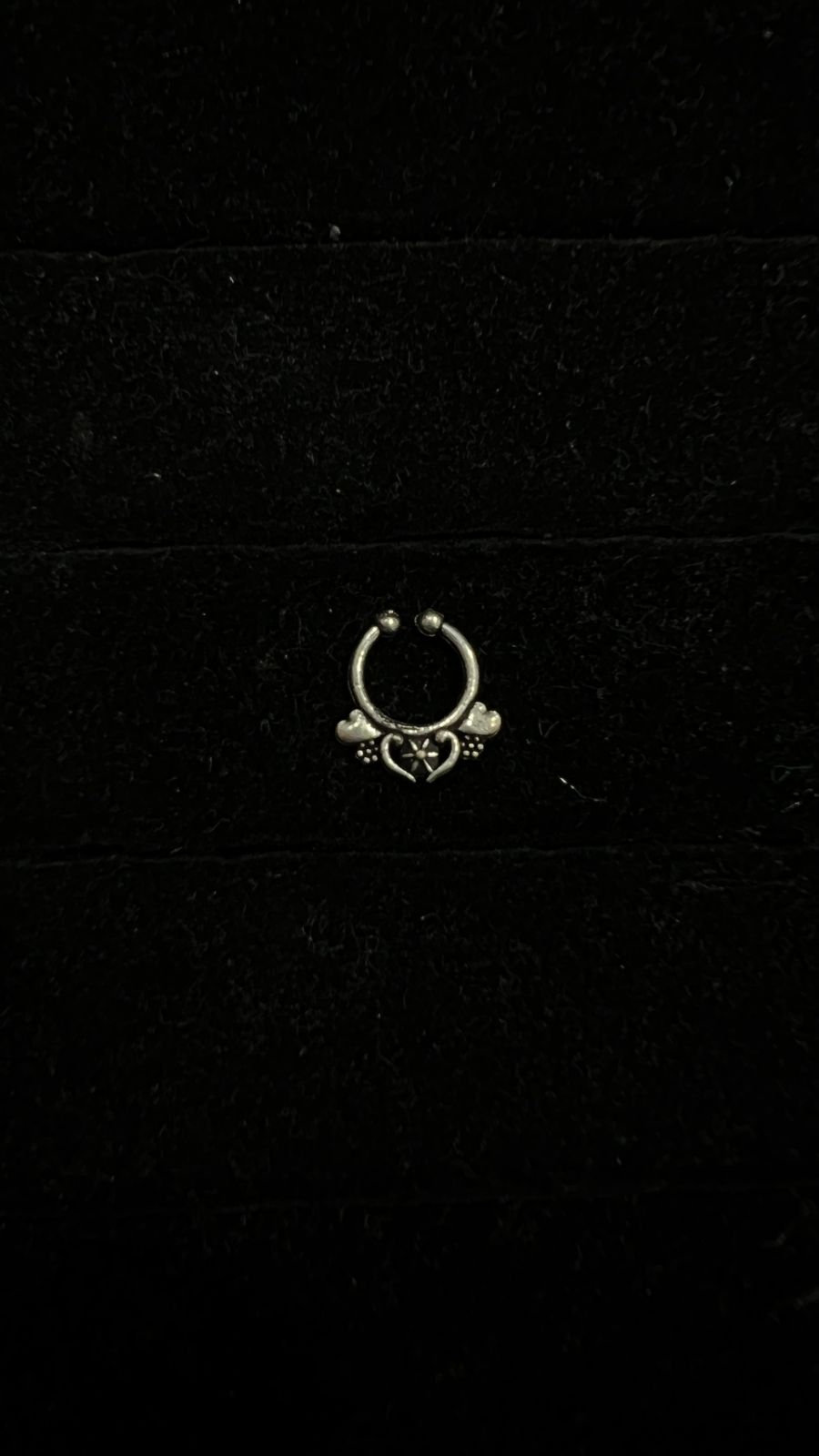 Oxidised Nose Pin - Anjanase