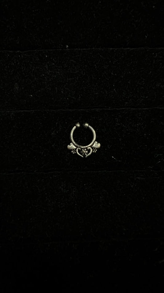 Oxidised Nose Pin - Anjanase