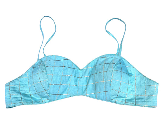 Blue Bustier Blouse - Anjanase