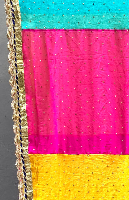 Multicolour Chiffon Dupatta - Anjanase