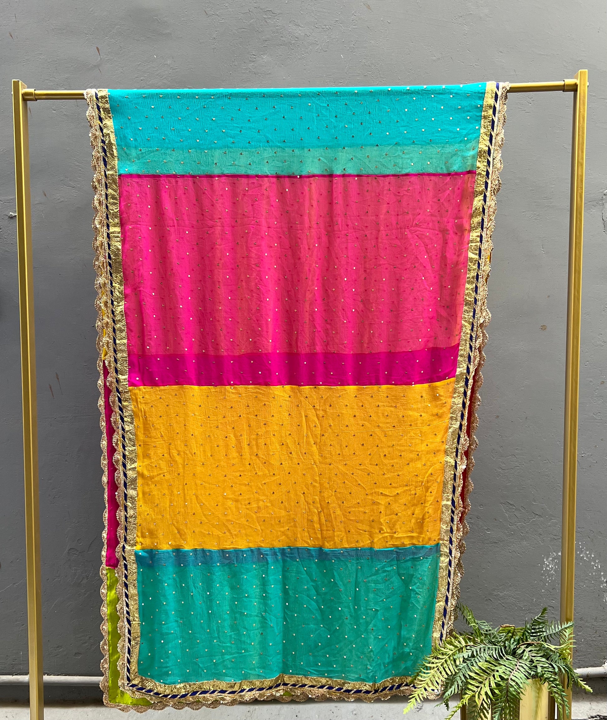 Multicolour Chiffon Dupatta - Anjanase