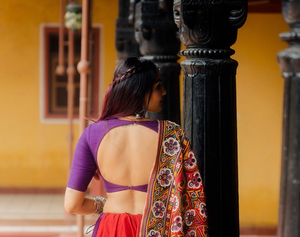 Violet Plain Blouse - Anjanase