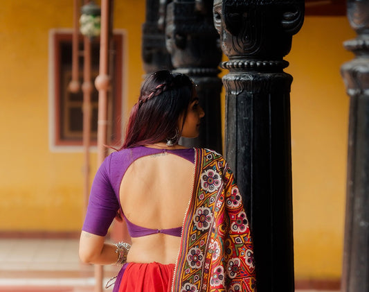 Violet Plain Blouse - Anjanase