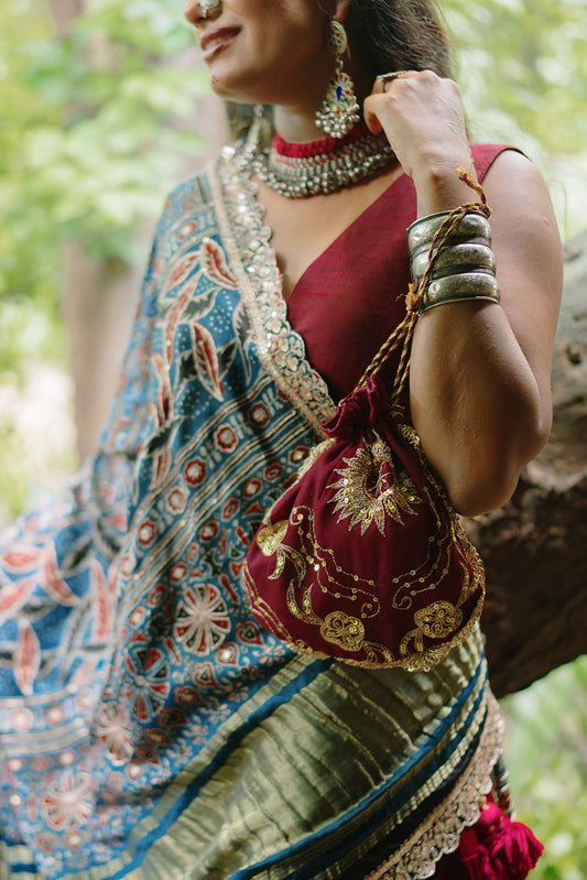 Maroon Fairy Blouse - Anjanase